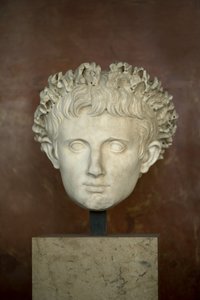 Arte Roma Cabeça do imperador Augusto (63 a.C. - 14 d.C.) mármore de Roman Roman