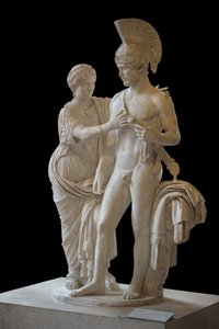 Arte Roma Casal Imperial em março e Vênus (entre 120 e 140 d.C.) escultura de Roman Roman