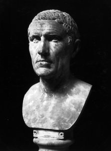Busto de Marcelo Cláudio Marcelo (c.268-208BC) (mármore) de Roman Roman