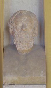 Busto de Sócrates (mármore) de Roman Roman