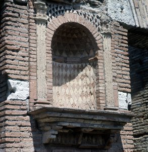 Casa del Laraire (Larário) em Ostia (Ostia), nas proximidades de Roma. de Roman Roman