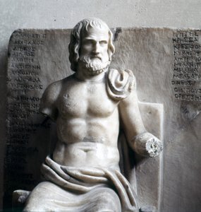 Eurípides, poetisa grega trágica. (Mármore imperial romano) Museu do Louvre, Paris. de Roman Roman