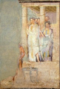 Afresco representando Ifigénia em Tauris, da Casa de Caecilius Iucundus, Pompeia de Roman Roman