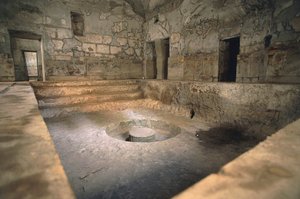 Itália, Região da Campânia, Herculano, Banhos suburbanos de Roman Roman