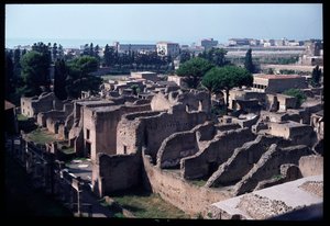 Vista panorâmica do sítio arqueológico, século V a.C. - século I d.C. de Roman Roman