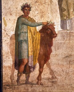 Civilização romana, Fresco retratando Jasão e Pélias. De Pompeia de Roman Roman