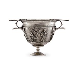 Skyphos, c. final do século I AC - início do século I DC (prata) de Roman Roman