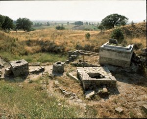 Templo e altar de sacrifícios de Roman Roman