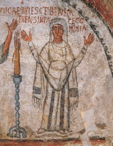 O falecido Cominia (fresco) de Roman Roman