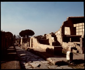 Vista de Decumanus Maximus, século V a.C. - século I d.C. de Roman Roman