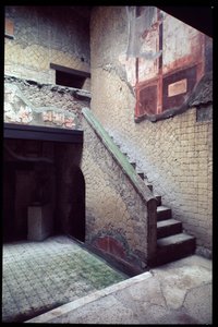 Vista da casa del Bel Cortile, século V a.C. - século I d.C. de Roman Roman