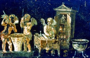 Pintura mural da Casa dos Vetti de Roman Roman