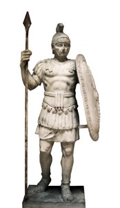 escultura de uma guarda pretoriana de Roman Roman