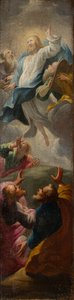 Cristo aparecendo aos seus discípulos, c.1650-1750 (óleo sobre tela)