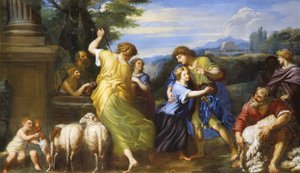 Jacob e Raquel no poço (óleo sobre tela)