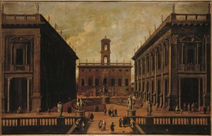 Vista da Piazza del Campidoglio, Roma