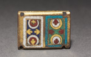 Placa de um santuário de relicário, c.1170 de Romanesque