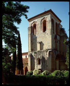 Vista da igreja de Romanesque