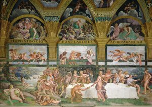 Câmara de Cupido e Psique, Preparativos para o Banquete dos Deuses para o Casamento de Cupido e Psique