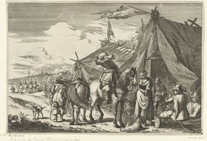 Os cavaleiros descansam nas tendas de Romeyn de Hooghe (rejected attribution)