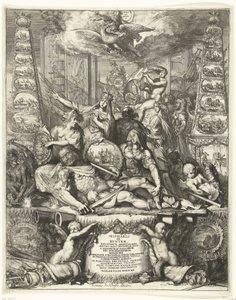 Alegoria da morte de Michiel de Ruyter, 1676 de Romeyn de Hooghe
