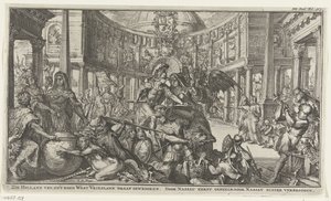 Alegoria em torno do papel de Nassau na unidade da República de Romeyn de Hooghe
