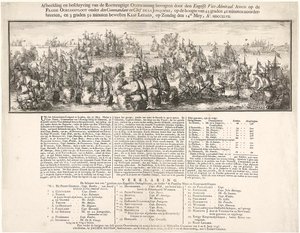 Fotografia e descrição da Gloriosa Vitória obtida pelo Vice-Almirante inglês ANSON sobre a FROTA DE GUERRA FRANCESA sob o comando do Comandante e Chefe DE LA JONQUIÉRE, à cota de 43 graus e 46 minutos de latitudes norte, e 3 graus e 50 minutos a oeste do C de Romeyn de Hooghe