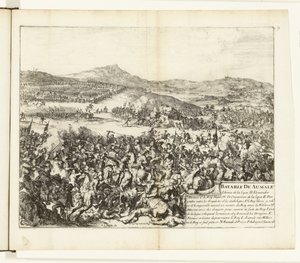 Batalha de Aumale, 1592
Bataille de Aumale (título sobre o objecto)
Guerres de Flandres (título da série) de Romeyn de Hooghe