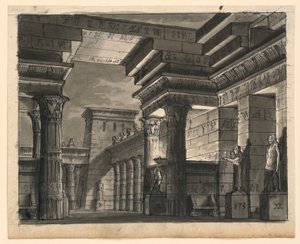 Cenário, Edifícios Egípcios de Romolo Achille Liverani