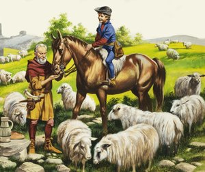 Um rapaz agricultor no século XV de Ron Embleton