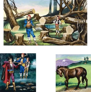 Ilustrações para Miguel e os Poderosos de Ron Embleton