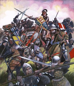 Para a batalha: Eles lutaram pela coroa de Inglaterra. A Batalha de Bosworth de Ron Embleton