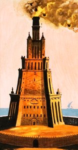 Luz de Pharos inventada por Ptolomeu de Ron Embleton