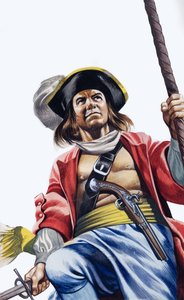 Sir Henry Morgan (guache sobre papel) de Ron Embleton