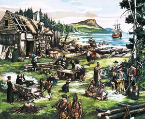 Os colonos americanos de Ron Embleton