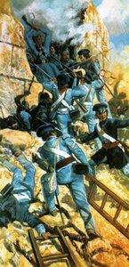 A Revolução Inacabada: O flagelo do México. A Cidade do México cai nas mãos dos americanos em 1847. de Ron Embleton