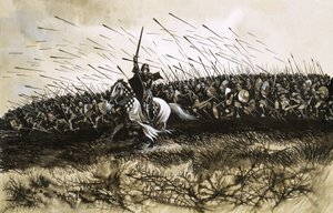 Batalha não identificada (Agincourt) de Ron Embleton