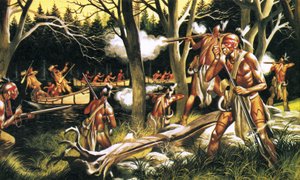 Quando o homem vermelho cavalgava: Os Hurons de Ron Embleton