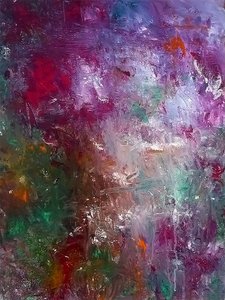 Cores abstratas vibrantes de Ron Halfant