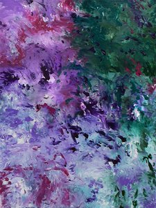 Tons abstratos vibrantes de Ron Halfant