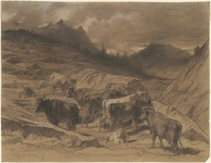 Gado em Auvergne de Rosa Bonheur