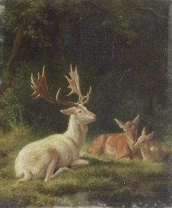 Deer in a Landscape (óleo sobre tela) de Rosa Bonheur