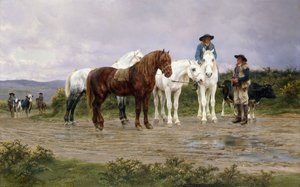 Limite do mercado dos fazendeiros de Pyrenees, 1884 de Rosa Bonheur