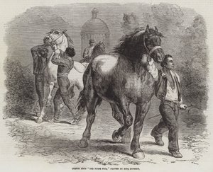 Esboço da Feira do Cavalo de Rosa Bonheur