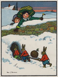 Jantar de Natal dos Coelhinhos (cor litho)