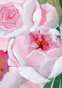 Flor de peónia rosa suave de Rosana Laiz Blursbyai