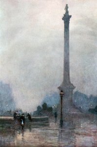 Coluna de Nelson em um nevoeiro de Rose Maynard Barton
