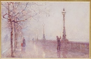 A Última Lâmpada, Terraplenagem do Tamisa, 1892 de Rose Maynard Barton