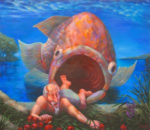 A chegada de Jonas a Nínive, 2000 (óleo sobre tela)