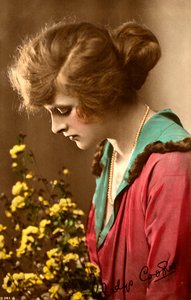 Gladys Cooper 1888-1971, atriz inglesa, início do século XX. de Rotary Photo